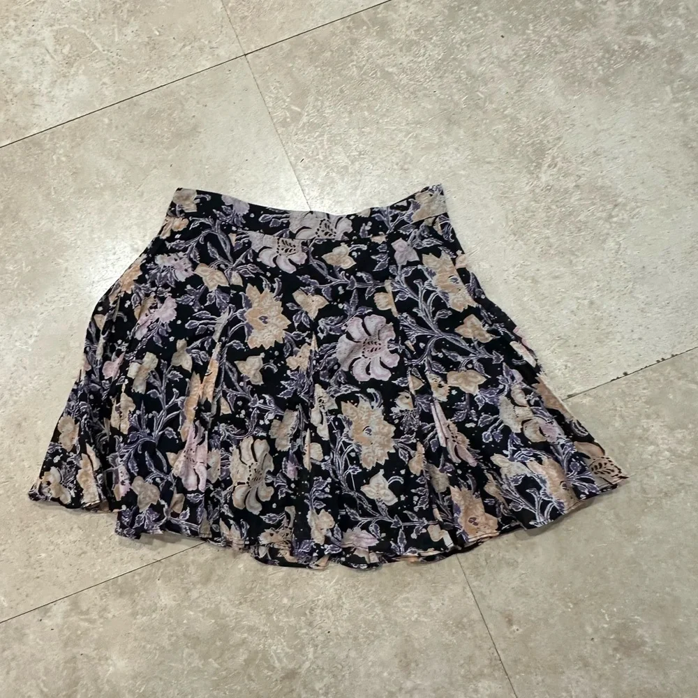 NWT FREE PEOPLE End Of The Island Floral Godet Skirt (111)